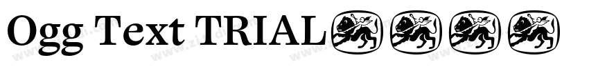 Ogg Text TRIAL字体转换